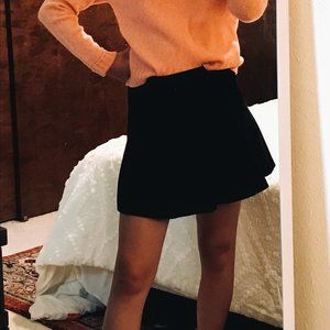 LOFT | Black Midweight Circle Skater Skirt